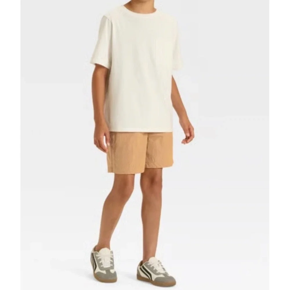 Boys' Nylon Shorts‎ - art class™ Tan Active Shorts Elastic Waist Drawstring Tan